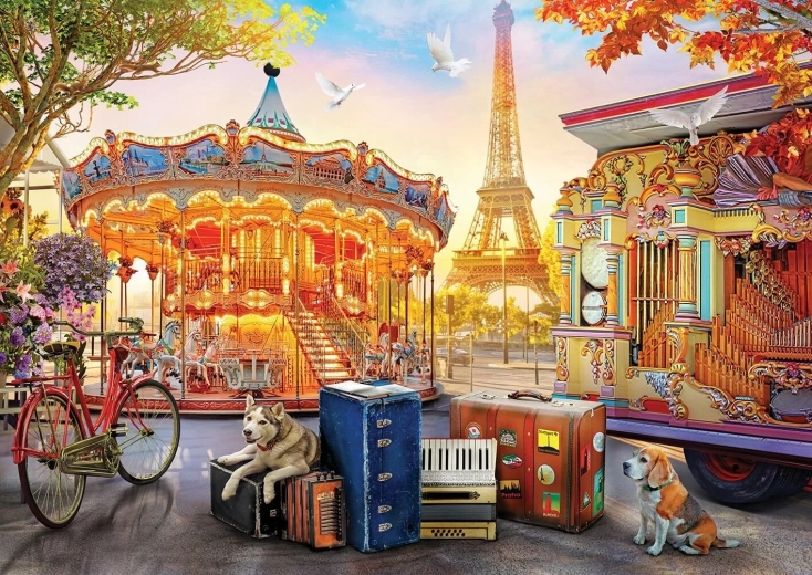 Puslespil Lunapark i Paris 2000 brikker