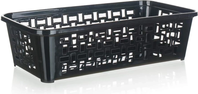 Plastisk organiseringskurv 19 × 9,7 × 5 cm, mix af farver
