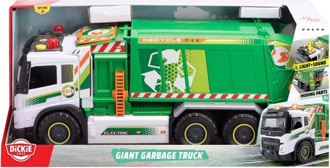 Dickie Toys Giant skraldebil med lys og lyd, 55 cm