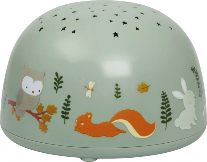 A Little Lovely Company lampe med projektor til børn – Venner