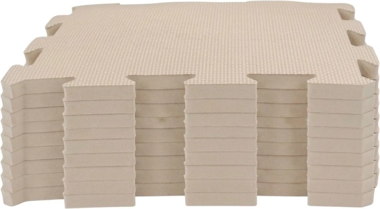 NIDO NIDO skumlegeunderlag puzzle sandstone (9 dele)