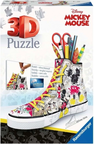 3D-puslespil Sneaker Mickey Mouse fra Ravensburger