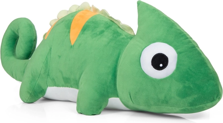 Plys-kameleon grøn 90 cm
