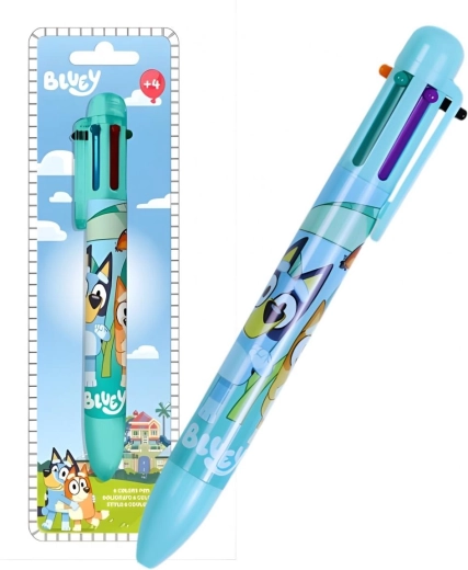 Seksfarvet kuglepen Bluye