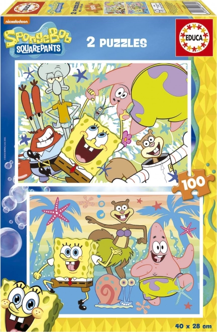 EDUCA puslespil SpongeBob 2x100 brikker