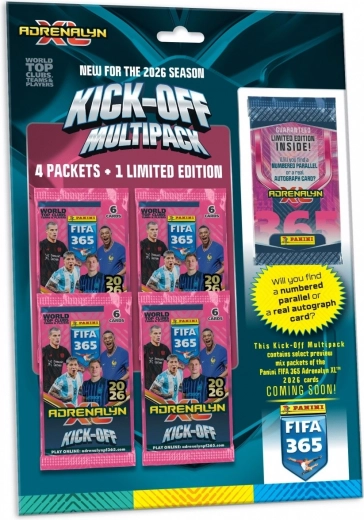 PANINI FIFA 365 Adrenalyn XL 2026 Kort Multipack Kick Off