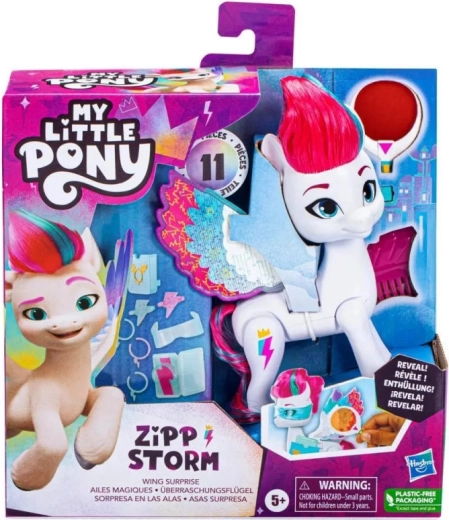 My Little Pony ponyfigur med magiske vinger, Zipp Storm