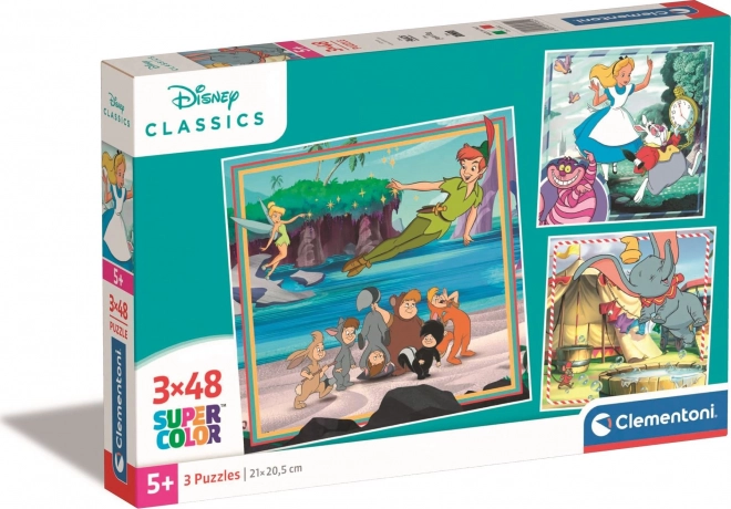 Clementoni puslespil Disney klassikere 3x48 brikker