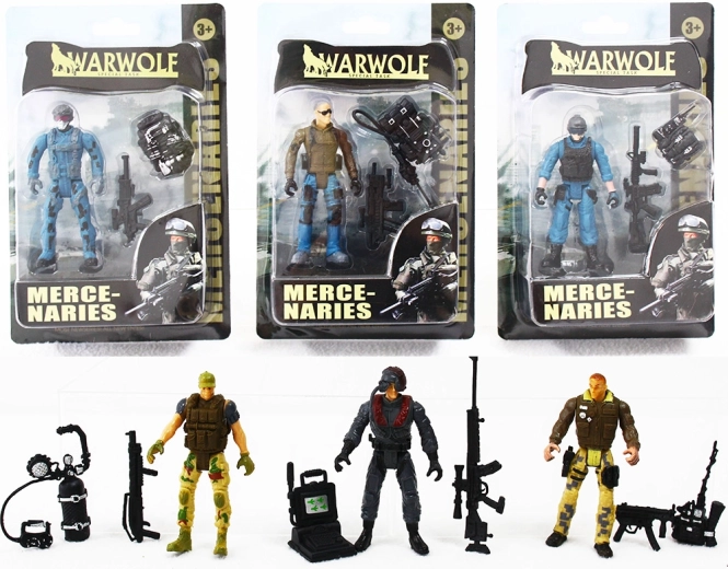 Actionfigur soldat 10 cm, serie 2 (flere varianter)