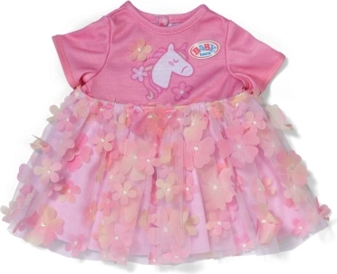 Kjole med blomster til BABY born-dukker 43 cm