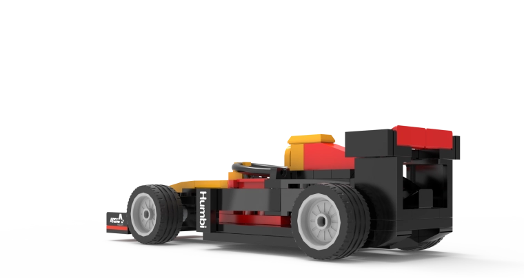 Attraktivt gul‑rødt design