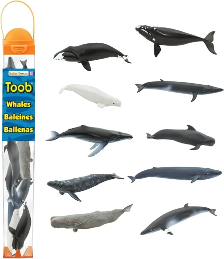 Safari Ltd. Toobs-tube med hvaler (10 figurer)