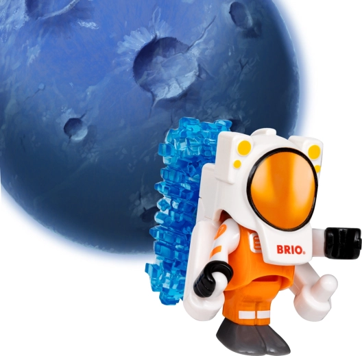 Astronaut med magnetisk rumdragt