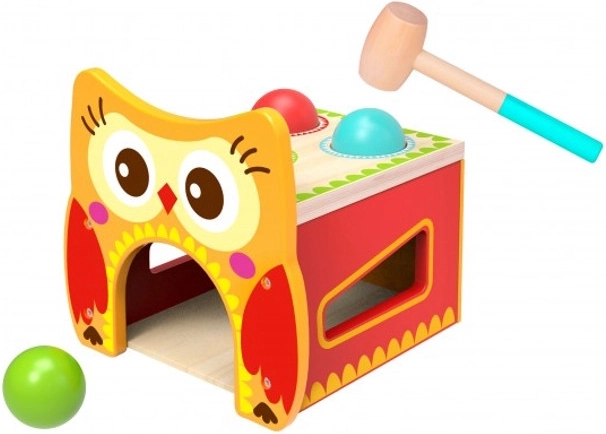 Træinteraktiv bænk Ugle TOOKY TOY
