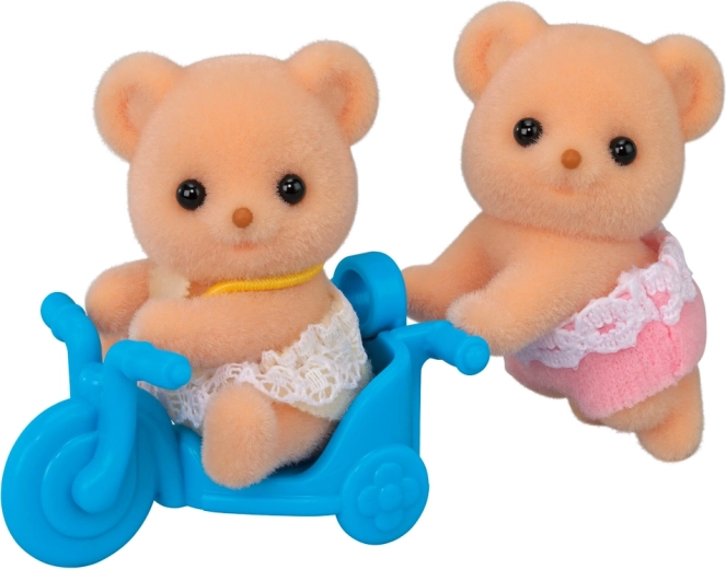 Kiksbjørnetvillinger med motorcykel SYLVANIAN FAMILIES