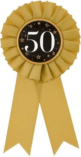 Jubilæumsfødselsdagskokarde 50 år
