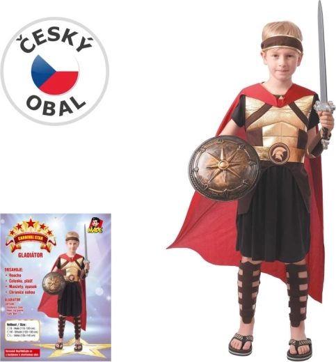 Børnekarnevalskostume som gladiator 110–120 cm