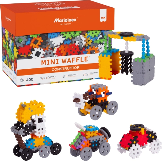 Byggesæt MINI WAFFLE Constructor 400 dele MARIOINEX