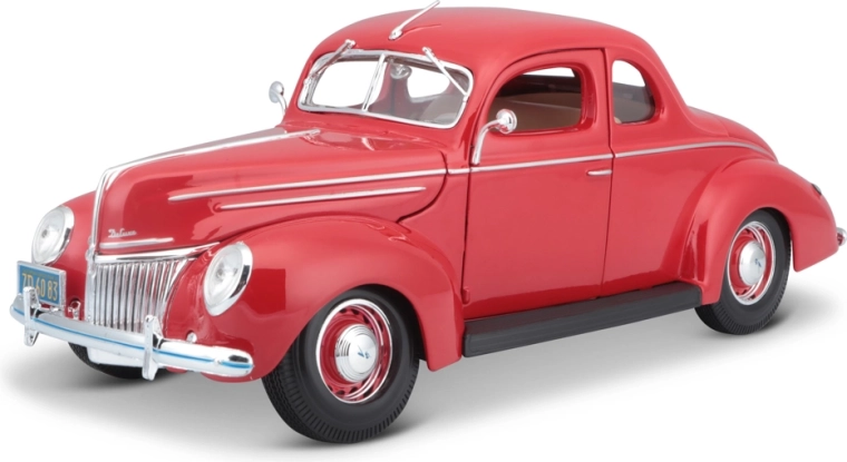 Maisto Ford Deluxe coupé 1939 rød 1:18