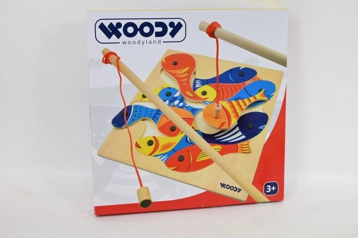 Woodyland magnetisk fiskespil med fiskestang