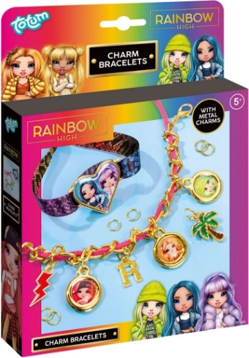 Sæt til fremstilling af armbånd med charms RAINBOW HIGH