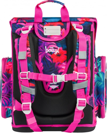 Ergonomisk skoletaske med justerbart ryglænssystem