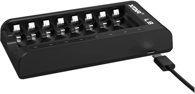 Til AA/AAA 1,5 V og 1,2 V