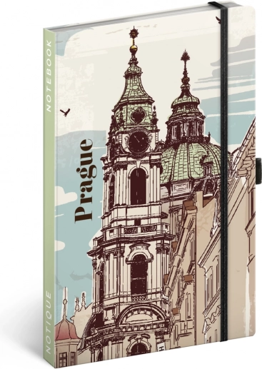 Notesbog Praha linjeret 13 × 21 cm