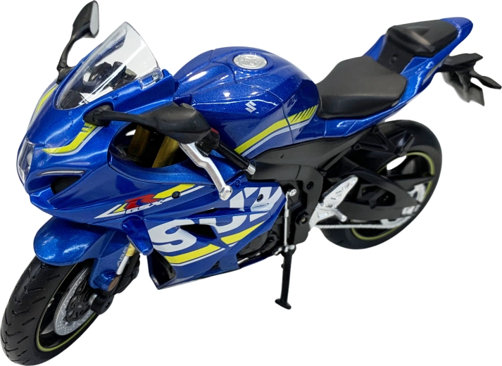 Suzuki GSX-R1000-motorcykelmodel i målestoksforholdet 1:12