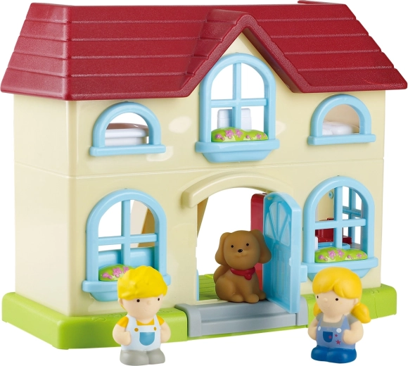 Playgo dukkehus med lydeffekter, sæt 28,5 × 23,5 cm