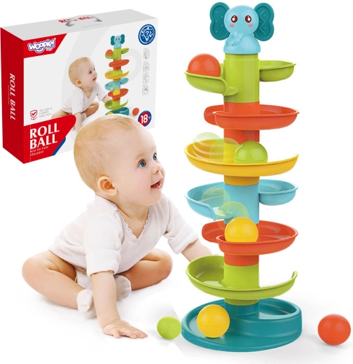 WOOPIE Baby Kuglebanes Tårn i Spiral