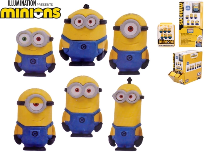 Minions viskelæder – sæt med samlefigurer, 30 stk.