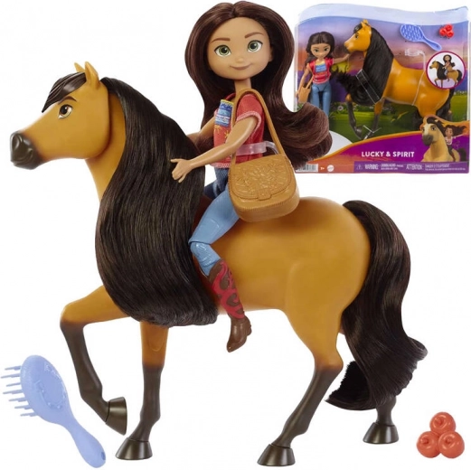 Spirit Lucky og Spirit – dukke med mustang legesæt