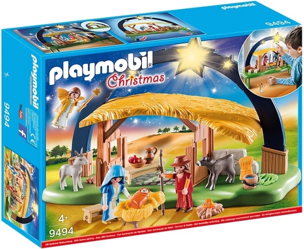 Playmobil Julekrybbe med lys