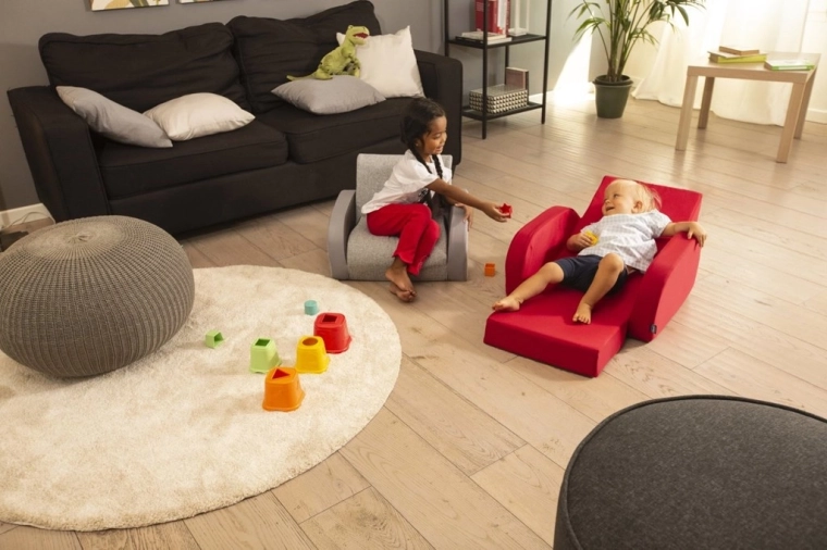 3 i 1: stol, liggestol og sofa