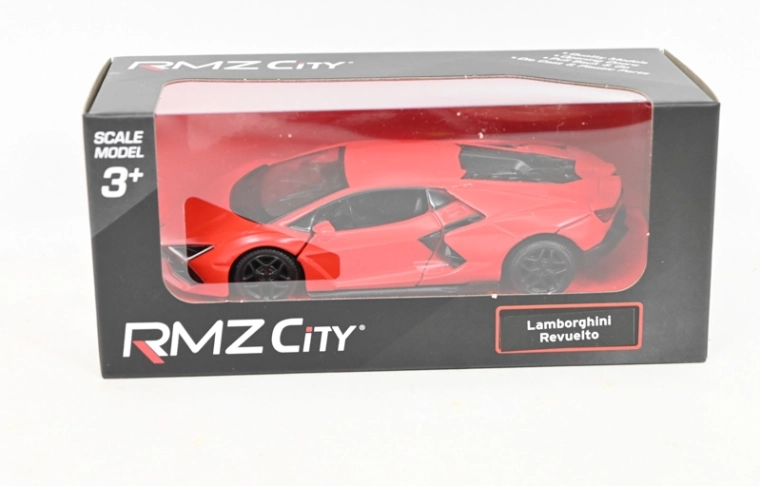 RMZ Lamborghini Revuelto 2024 metalbilmodel 1:18 mat rød