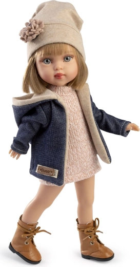 Guca Penelope realistisk dukke med krop af vinyl 34 cm