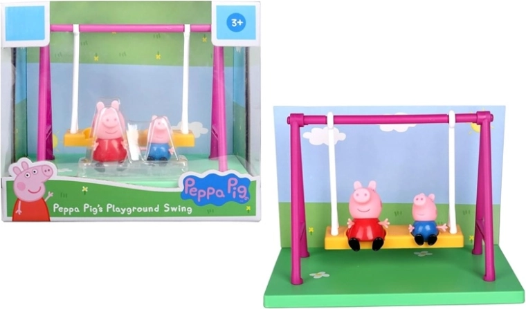 Peppa Pig gyngesæt med 2 figurer af Gurli og Gustav