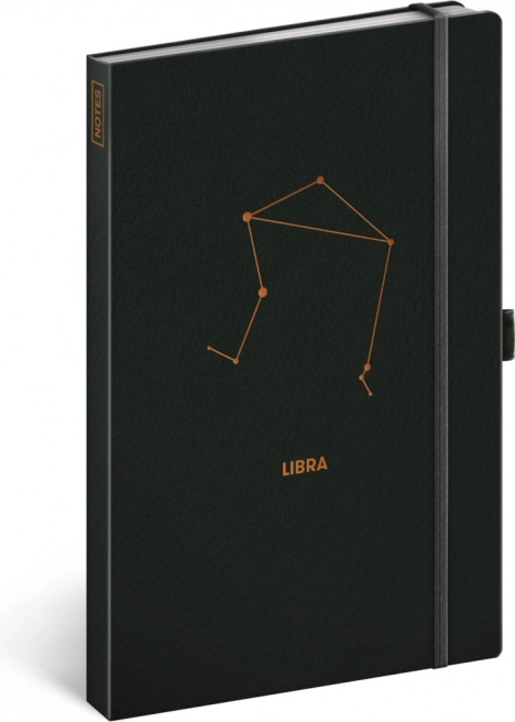 Notes NOTIQUE Vægten – linjeret notesbog 13 × 21 cm