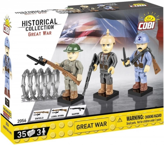 Byggesæt Den Store Krig 3 figurer 35 dele