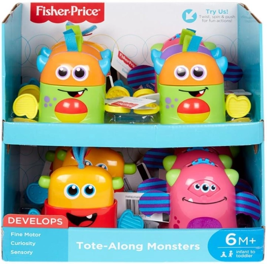 Fisher-Price legesyge monstre – sæt med aktivitetslegetøj