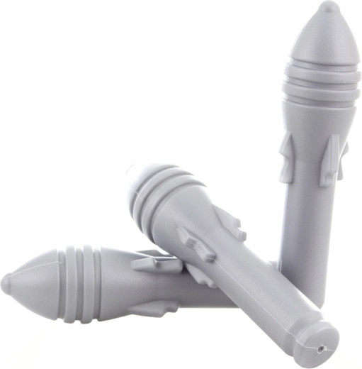 Tre aftagelige raketter