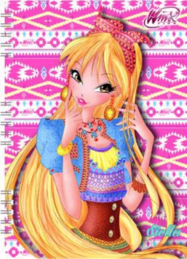 Notesbog A5 WinX Club 120 sider med spiralryg - 1 stk.