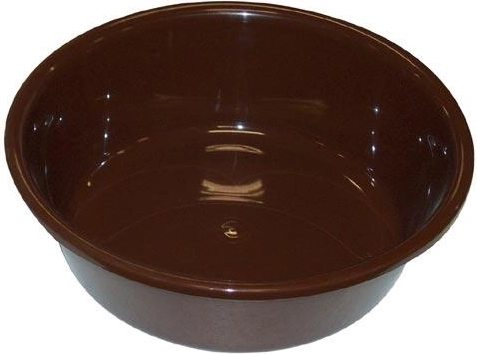 Plastvask 36 cm brun