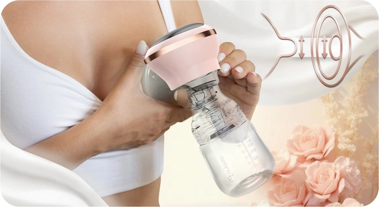 Trefaset sug med 9 niveauer for naturlig mælkestrøm