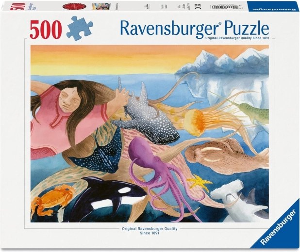 Ravensburger puslespil Havets Moder 500 brikker