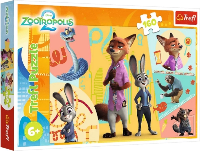 Puzzle Zootopia 2 – sammen i Zootopia, 160 brikker