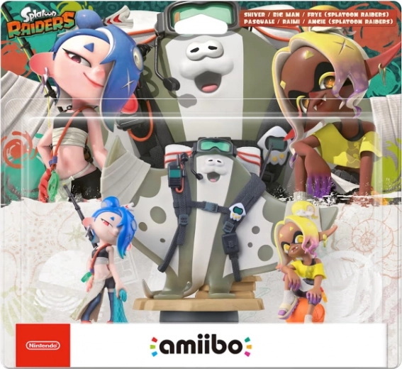 Amiibo Splatoon Raiders Shiver, Frye og Big Man - 1 stk.