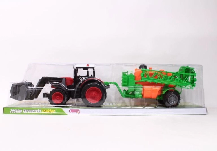 Traktor med landbrugsredskab (legetøj)