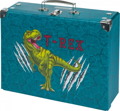 Sammenklappelig skoleskoletaske T‑REX med beslag